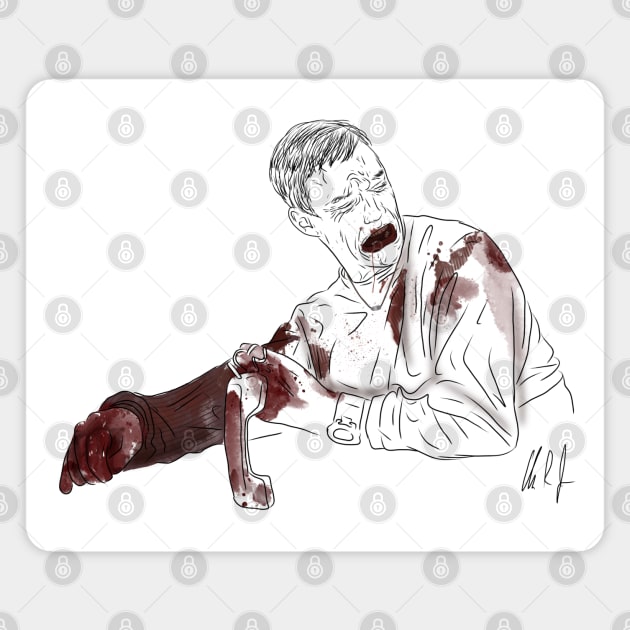 Scream: You Hit Stu [Outline] Magnet by 51Deesigns
